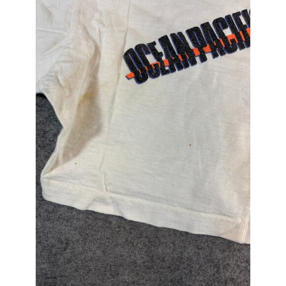 Ocean Pacific Graphic For Scientific Experiment Only Crop Top Womens Large White - Picture 5 of 14